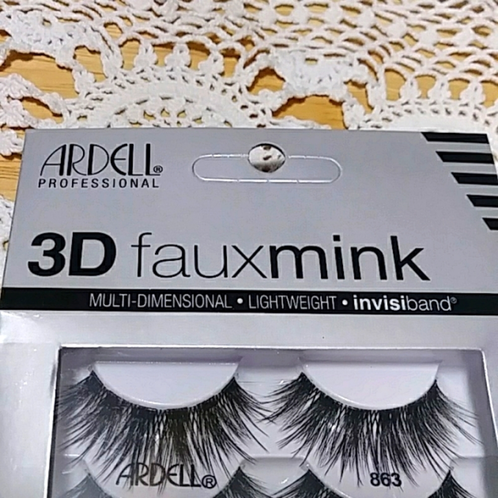 Ardell 3D Faux Mink Multi Dimensional, Lightweight #863 Lashes Pack  4 Pairs - Picture 2 of 3